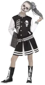 Scare Squad Skull Design Child Girl Costume