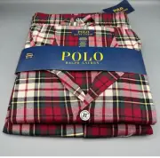 Polo Ralph Lauren P01HF2 Cotton Button Down Pajama 2pcs Set XL