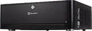 Silverstone SST-GD06B - Grandia HTPC Micro ATX Computer Case, Silent High Airflow Performance, 2X 3.5 Inch Hot Swap Drive Bay, Lockable, Black
