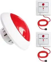 Caregiver Pagers Wireless Call Bell for Patient Alert Elderly Disabled Toilet Al