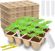 240 Cell Seed Start Tray with Biodegradable Peat Pots and Tools