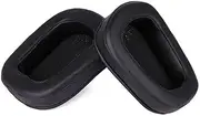 AHG Replacement Ear Cushions for Logitech G633 and G933 Artemis Spectrum Gaming Headphones (PU Leather - Black)