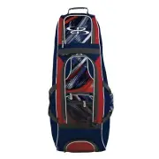 Boombah Spartan 2.0 Rolling/Wheeled Baseball/Softball Duffle Bat Bag - USA Wave