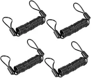 Operitacx 4Pcs Reminder Lock Wires Durable Theft Cable for Motorcycles Bicycles Black Security Lock Wire with High Flexibility and Toughness Portable Brake Lock Reminder