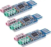 3X Free Driver USB Sound Card CM108 USB Sound Card Chip Blue