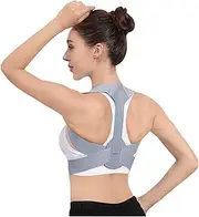 Lumbar Back Posture Correction Adjustable Back Shoulder Spine Support Belt Posture Corrector(Small)