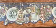 CORNERSTONE KITCHEN UTENSILS TOWELS PREPASTED WALLPAPER BORDER # MF008143B