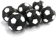 GANAZONO 12pcs Mini Tabletop Soccer Game Balls Replacement Foosball Accessories for Standard Sized Tables Fun White and Black Design for Home and
