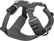 RUFFWEAR Front Range Harness, Extra Small Dog Harness, Reflective Y Harness, Adjustable Comfortable Padded Everyday Dog Walking, No Pull Dog Harness, 2 Lead Attachment & V Ring, Size XS, Twilight Grey