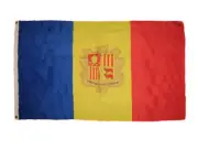 3x5 Andorra Premium Quality Fade Resistant Flag 3'x5' Banner Grommets