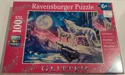 TOY RAVENSBURGER PUZZLE Winter Wolves GLITTER 100 Pcs 6+