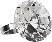 TINEASUR Large Fake Diamond Ring Props for Wedding Party Simulated Engagement Ring Decor