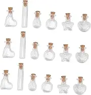 HOLIDYOYO 60pcs Transparent Wish Glass Jars with Cork Stoppers Clear Decorative Bottles for DIY Crafts Storage and Party Use Unique Wishing Bottles for Surprising and Home Decor