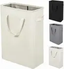 Slim Laundry Hamper with Handles Thin Laundry Bin Collapsable Dirty Clothes Bask