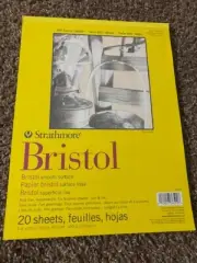 Strathmore 300 Series Bristol Paper Pad 9X12 Inches, 20 Sheet (2pack)