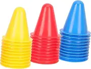 MOBUTOFU 1 Set Mini Sports Cones Obstacle Course Kit for Includes Cones with Mesh Storage Bag for Agility Training and Classroom Activities