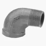 Anvil 8700127502, Malleable Iron Pipe Fitting, 90 Degree Street Elbow, 1-1/2"