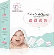 Cuckool [100-Pack] Baby Tongue Cleaner, Baby Oral Cleaner, Upgrade Teeth and Gum Cleaner for Babies and Infants Aged 0-36 Months