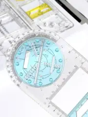 Rulers round drawing tools school rulers school ruler set drawing templates SC