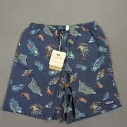 Patagonia Shorts Men's S Tidepool Blue Baggies Longs 7" Relaxed Fit Lined NWT