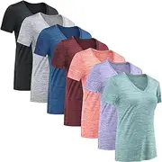 [MCPORO] Workout Shirts for Women – Comfortable V Neck T Shirts for Women