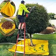 LTCANOPY Landscape Tarp, 10x10ft, Yellow, Polyethylene (PE), Waterproof, 2.2 pounds, Gardening, Emergency Preparedness