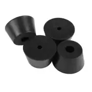 4pcs Rubber Feet Bumpers Amplifier Speaker Cabinet Leg Pads, D25x20xH12mm