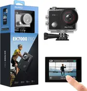 AKASO EK7000 Pro 4K Action Camera with Touch Screen EIS Adjustable View Angle Web Underwater Camera 40M Waterproof Camera Remote Control Sports Camera with Helmet Accessories Kit
