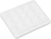 Porcelain Paint Palette 12 Wells Dustproof White Watercolor for Nail Art Painting Ceramic Pallets with Lid and Cover
