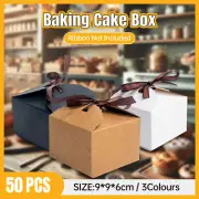 50X Premium Bakery Box Elegant Durable Cake Packaging Dessert Chocolate DIY Box