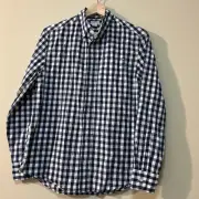 Crewcuts Boy’s Sz 12 Gray/mix Shirt Collared Long Sleeve Button Up Front Pocket