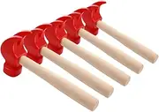 Kisangel 5Pcs Wooden Pounding Hammer for Realistic Simulation Construction Tools Enhancing Dexterity and Coordination for Birthday