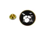 pins pin's badge metal lapel hat button drums battery