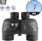 APEXEL HD 10x50 Marine Binoculars With RangefinderCompass Waterproof For Hunting