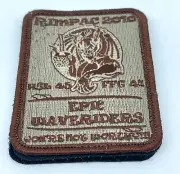 Military Patch Epic Wave Riders 2.5” Wide Iron On Hook And Loop