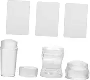 HAPINARY 3 Set Diy Nail Art Tools Kit Nail Stamper Set with Scraper for Home Salon Use