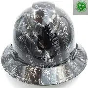 New Custom pyramex (Full Brim) Hard Hat W/ratchet suspension CARBON FIBER CAMO