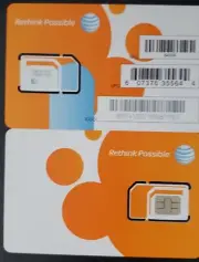AT&T GO PHONE NANO SIM CARD 4G LTE sim. AT&T SIM CARD TRIPLE CUT (3IN1).
