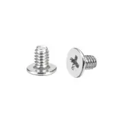 M2 x 3mm Laptop Computer Screws 3.8mm Dia Phillips Head Screw Silver Tone 200pcs