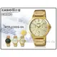 CASIO 時計屋 卡西歐手錶 MTP-V300G-9A 男錶 不鏽鋼錶帶 金離子鍍金 防水 三重折疊扣