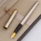 Excellent Parker Sonnet Fountain Pen Stainless Steel Gold 0.5mm Fine Steel Nib