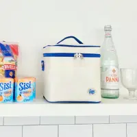 在飛比找momo購物網優惠-【H.ey】韓國野餐保冷袋(藍色 S)