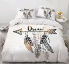 3D Black Feathers NAO4972 Bed Pillowcases Quilt Duvet Cover Set Queen King Fay