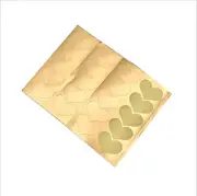 Thank you stickers Golden Heart Shaped Sticker business Gift Box Packaging Sealing Label Baking DIY Gift Party Stickers sheets