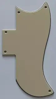 For Fit Gibson SG 61 Reissue Style Guitar Pickguard 3 Ply Vintage Yellow