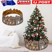 LED Christmas Tree Collar Gingerbread Christmas Tree Skirts Collar Pencil Tree