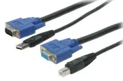StarTech 10 ft 2-in-1 Universal USB KVM Cable - Video / USB cable - HD-15