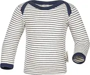 [Engel] Baby Slip-On Shirt Long Sleeves, 70% Organic Wool, 30% Silk, Made in Germany