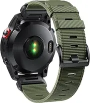 CUZOW Compatible with Garmin Fenix 6 Watch Band for Fenix 7/Fenix 6 Pro/5, 22mm Quickfit Nylon Sport Watch Strap for Forerunner 945/965/935/Epix gen 2/Instinct/Fenix 5 plus