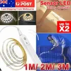 1M Battery Operated LED Strip Light PIR Motion Sensor Under Bed Wardrobe Cabinet